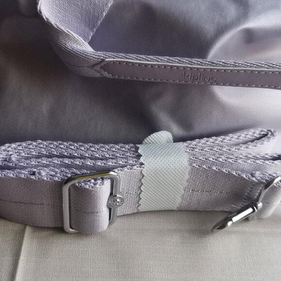 brand new Kipling vintage crossbody Defea Medium Handbag metallic lilac - Picture 10 of 10